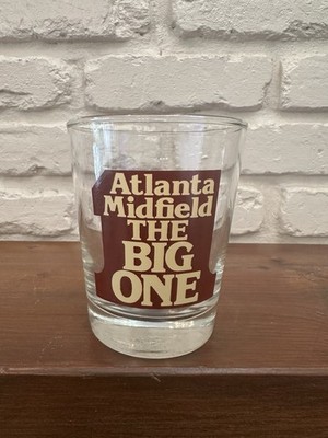 Vintage 1980's Atlanta Midfield Terminal  ''The Big One'' Rocks Glass
