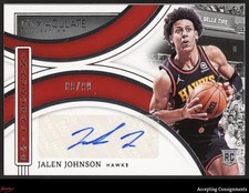 2021-22 Immaculate Inaugural Ink Jalen Johnson RC ROOKIE AUTO 89/99 HAWKS