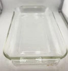 Vtg Anchor Hocking 2 Qt Clear Glass Ovenware Casserole Baking Dish 8x11.5x2