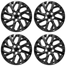 16 16 Spoke Gloss Black Wheel Cover Hubcaps For 2017-2018 Toyota Corolla Le 16 16 Spoke Gloss Black Wheel Cover Hubcaps For 2017-2018 Toyota Corolla Le
