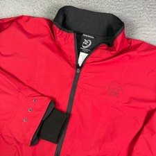 Zero Restriction Jacket Mens L Red Packable Waterproof Zip Golf Convertible