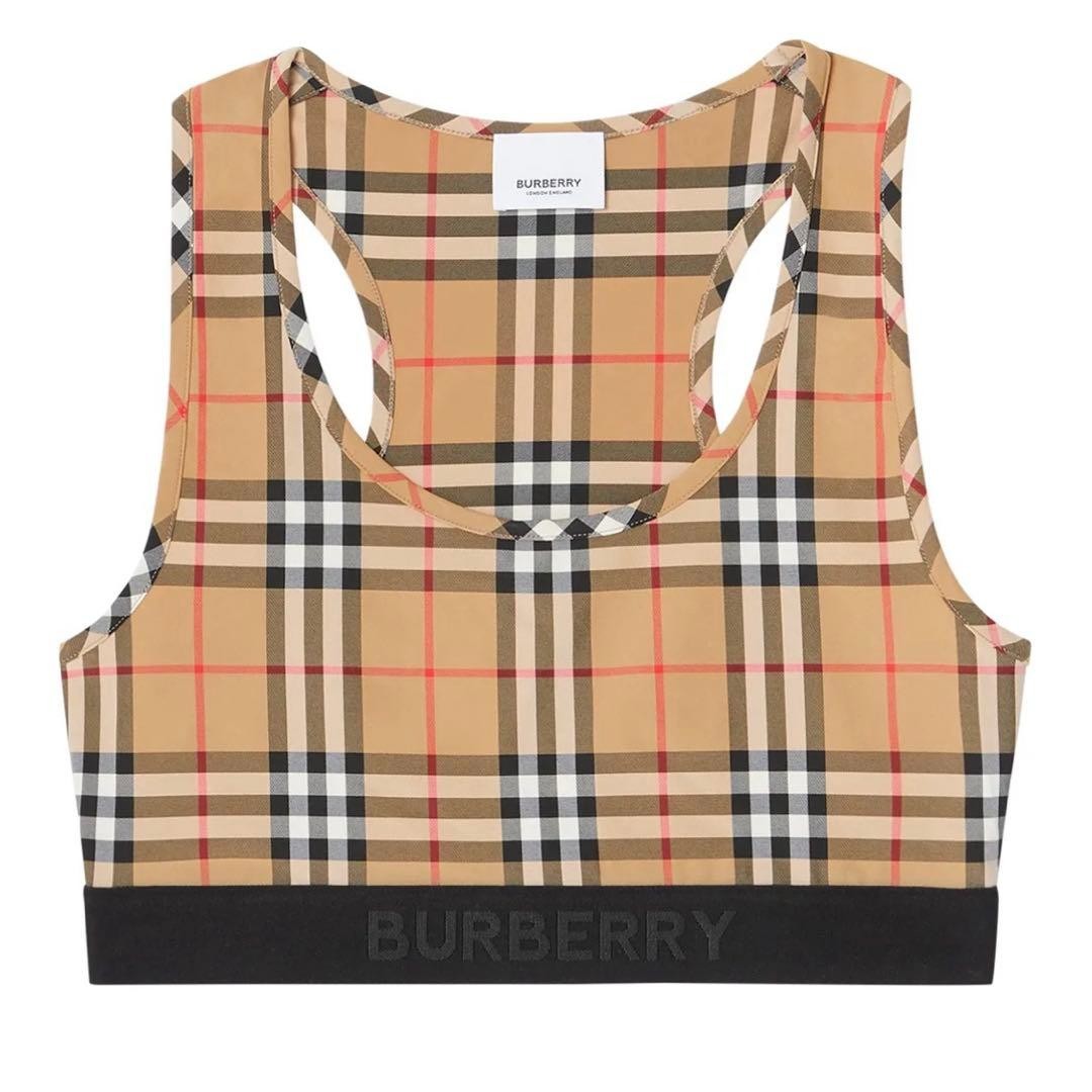 Burberry Vintage Check Sports Bra XS Pre-owned From Japan