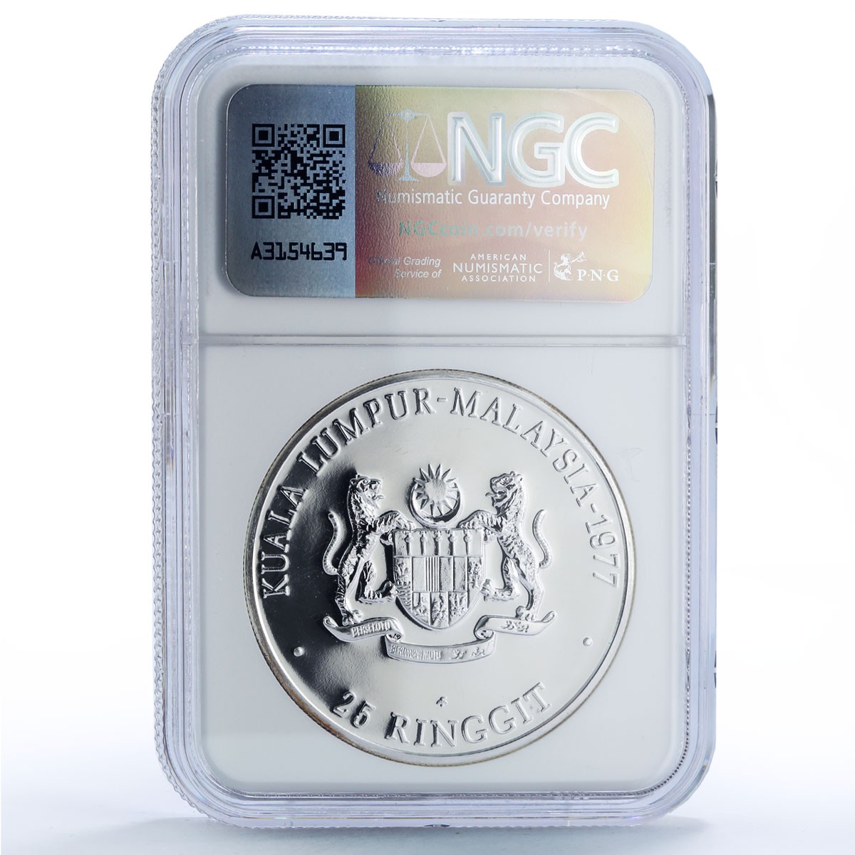 Malaysia 25 ringgit 9th South East Asian Games Sports MS 69 NGC