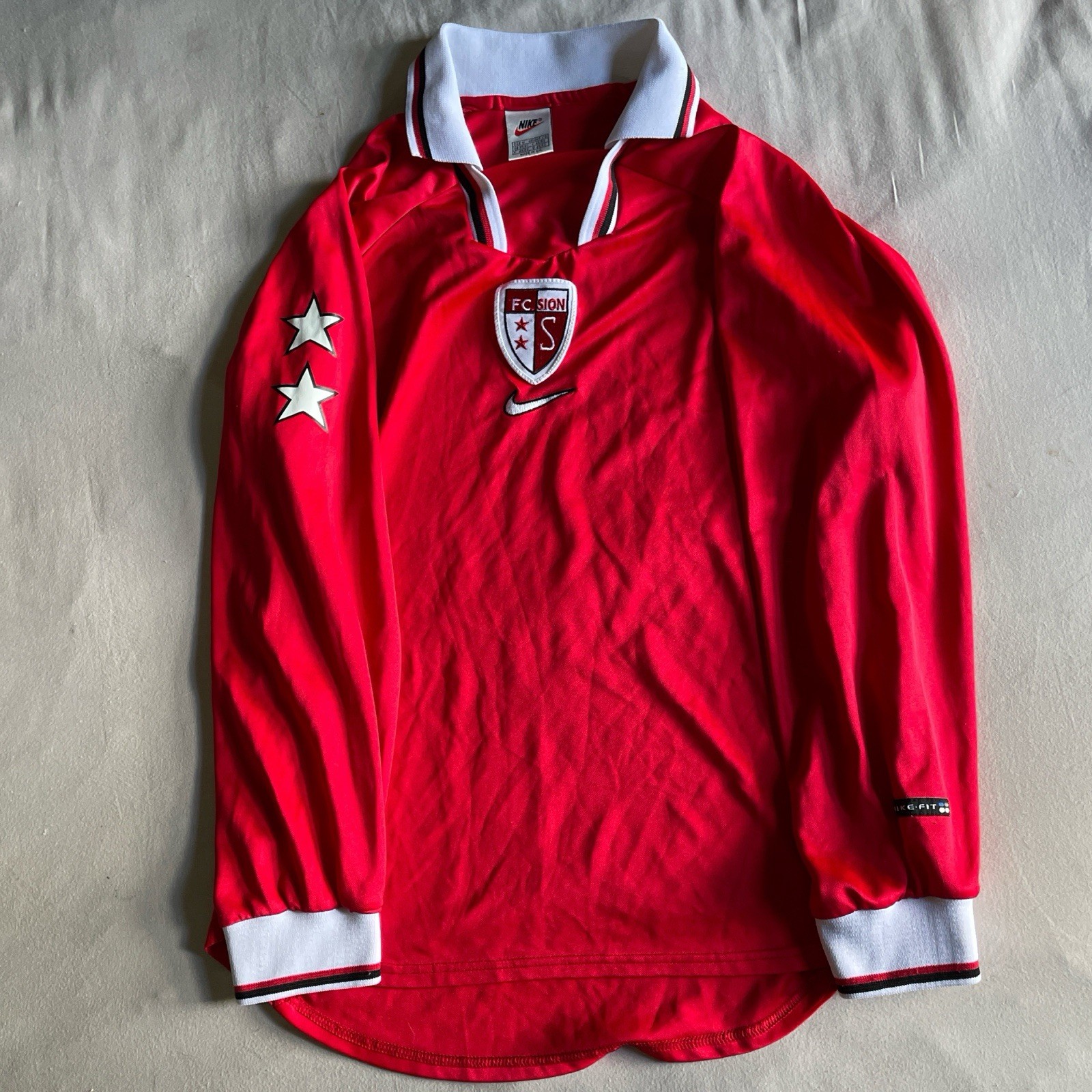 1998 Nike FC Sion Switzerland Futbol Soccer Jersey