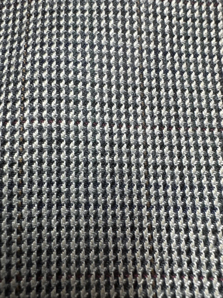 NUEVO Abrigo Blazer Izod Deportivo Gris Pata de Gallo Cuadros Talla 38R Chaqueta Nuevo con Etiquetas $150 Foto 3 de 4