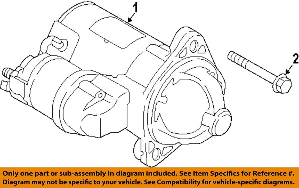 Motor de arranque usado se adapta a: Hyundai Elantra 2018 construido en Estados Unidos 2,0 L ID 361002E551 grado Foto 3 de 4