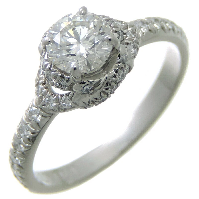 Chaumet Lien d'Amour Solitaire 0.52ct Diamond #49 Ladies Ring