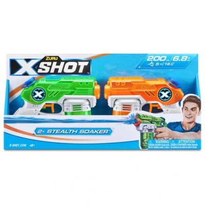 X-Shot Water Warfare Double Stealth Soaker Wasserblaster Vorteilspack von ZURU