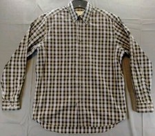 Eddie Bauer Shirt Mens Medium M Plaid Long Sleeve Button Down Classic Fit Euc