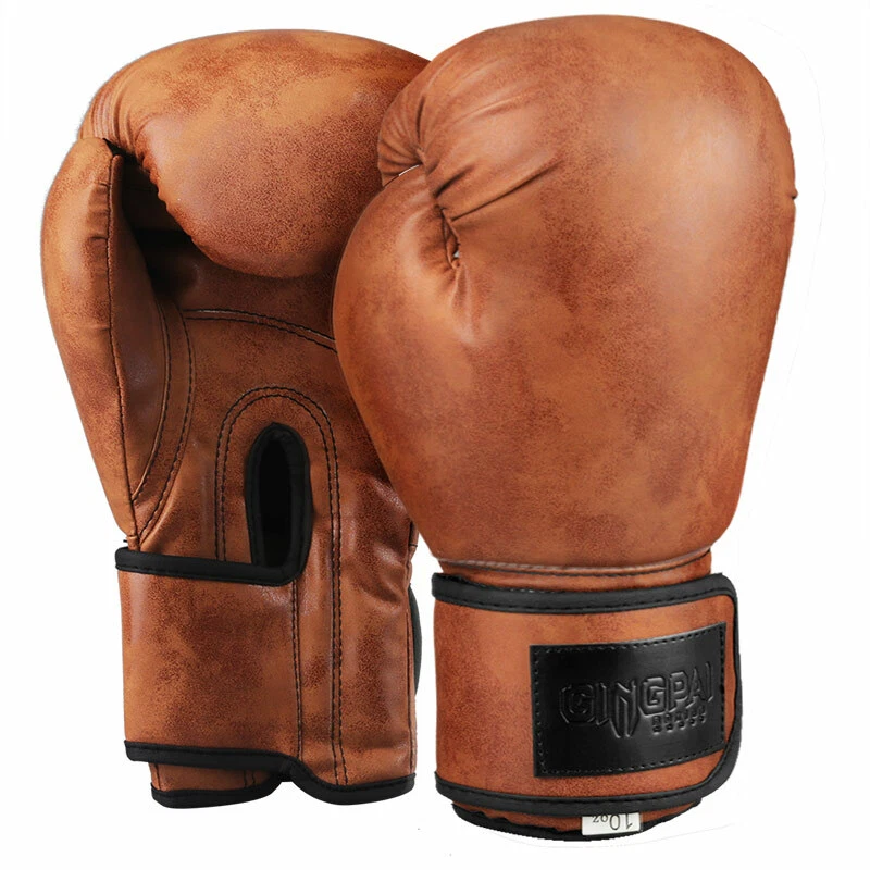 Throwback Vintage Style Leather Boxing Gloves
