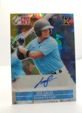 Jose Salas 2021 Leaf Pro Set XRC Cracked Ice Refractor AUTO /25 MARLINS