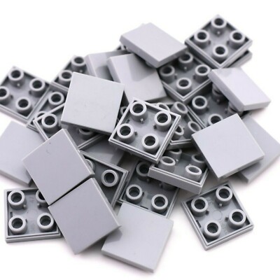 TCM BRICKS Light Bluish Gray 2x2 Inverted Tile X25 Compatible Parts fits 11203