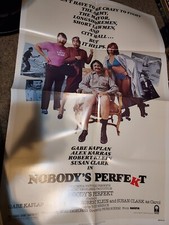 Affiche de film vintage 1981 NOBODYS PERFECT Gabe Kaplan James Cromwell Alex Rocco