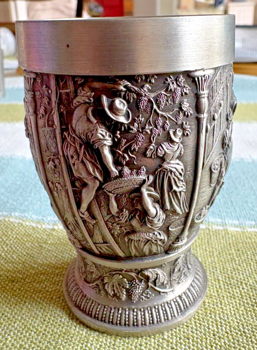 Lot of 3 SKS Zinn 95% Pewter shot cups - 2 are 2.5 