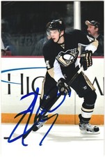 Zbynek Michalek Autographed 4x6 Color Photo Pittsburgh Penguins #4 Black B