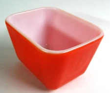 Exc! Cond! 1940s-50s Pyrex #501 Red Dish Only, Primary Colors Refrigerator Set