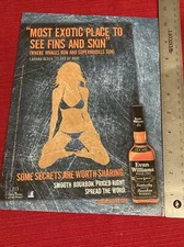 Evan Williams Kentucky Bourbon Whiskey  Swimsuit 2012 Print Ad