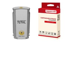 Cartouche HP 727 B3P21A/F9J78A Compatible Jaune x 1 NOPAN-INK