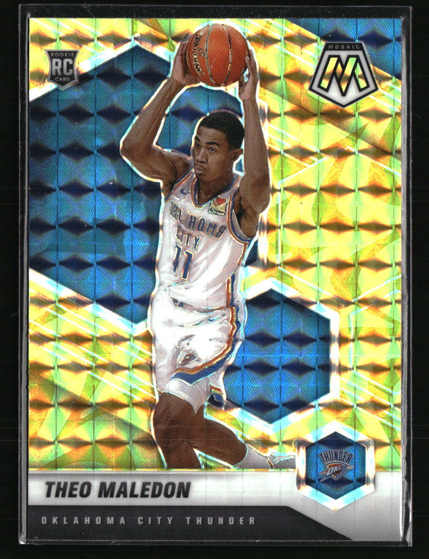 Theo Maledon 2020 Panini Mosaic Mosaic Reactive Yellow #218 RC
