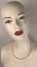 3mm 4mm Real Natural White Freshwater Rice Pearl Gems Quality Necklace 18''