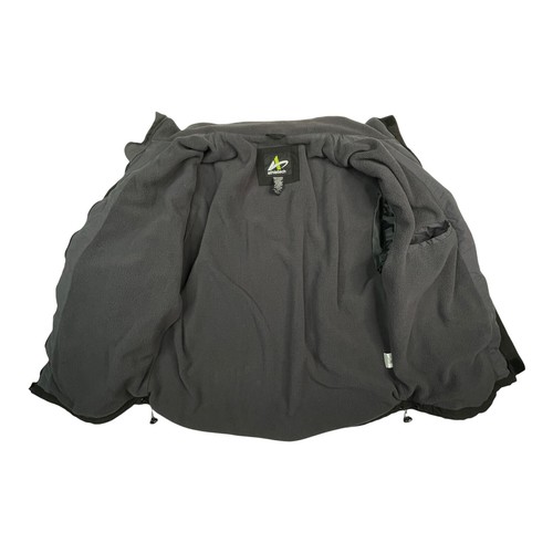 Athletech Mens Coat Jacket Size Large Black Fleece Lined Long Sleeve eBay