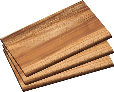 Kesper - Frühstücksbrettchen - 3-er Pack - Dunkles Akazienholz