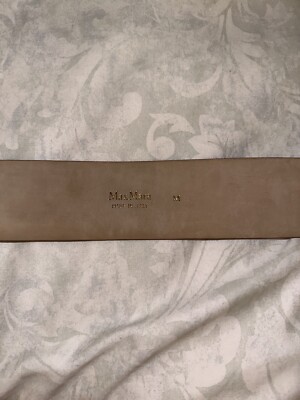 Max Mara Croc-Embossed Belt, Size Medium, Brown, NEW | eBay display picture 1