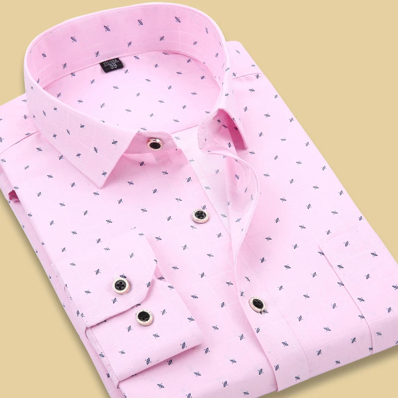 Pink polka sales dot shirt mens