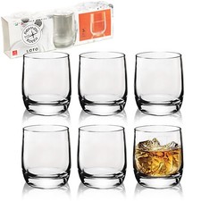 3 or 6 200ml Bormioli Rocco Loto Short Drinking Glasses Whisky Tumblers Cups Set