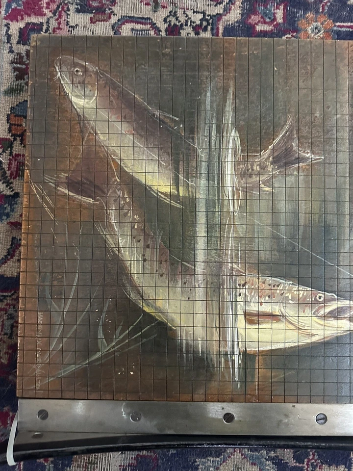 Винтажный Ideal Ingento No 5 резаков для бумаги по дереву чугунная ручка проверенное искусство рыбы - Изображение 2 из 4