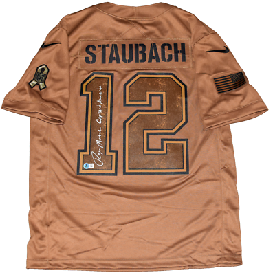 ROGER STAUBACH SIGNED DALLAS COWBOYS SALUTE TO SERVICE NIKE