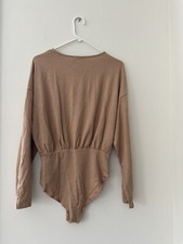 Cider Sweater Bodysuit M Knit Crew Neck Long Sleeves NWT