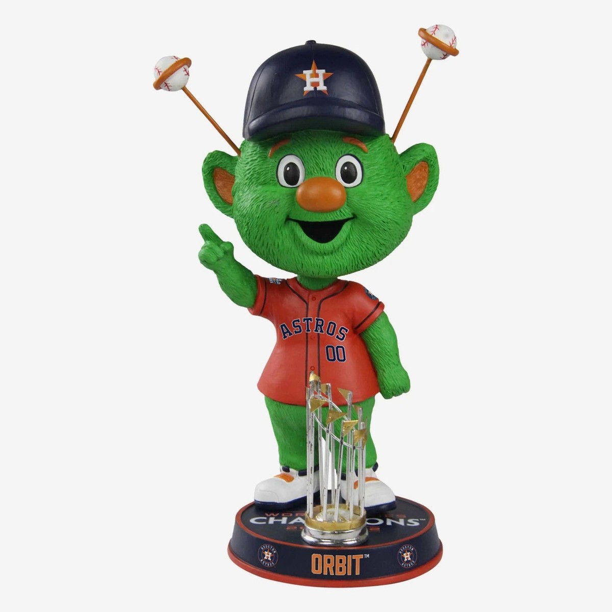 Orbit Houston Astros 2022 World Series Champions Orange Bighead
