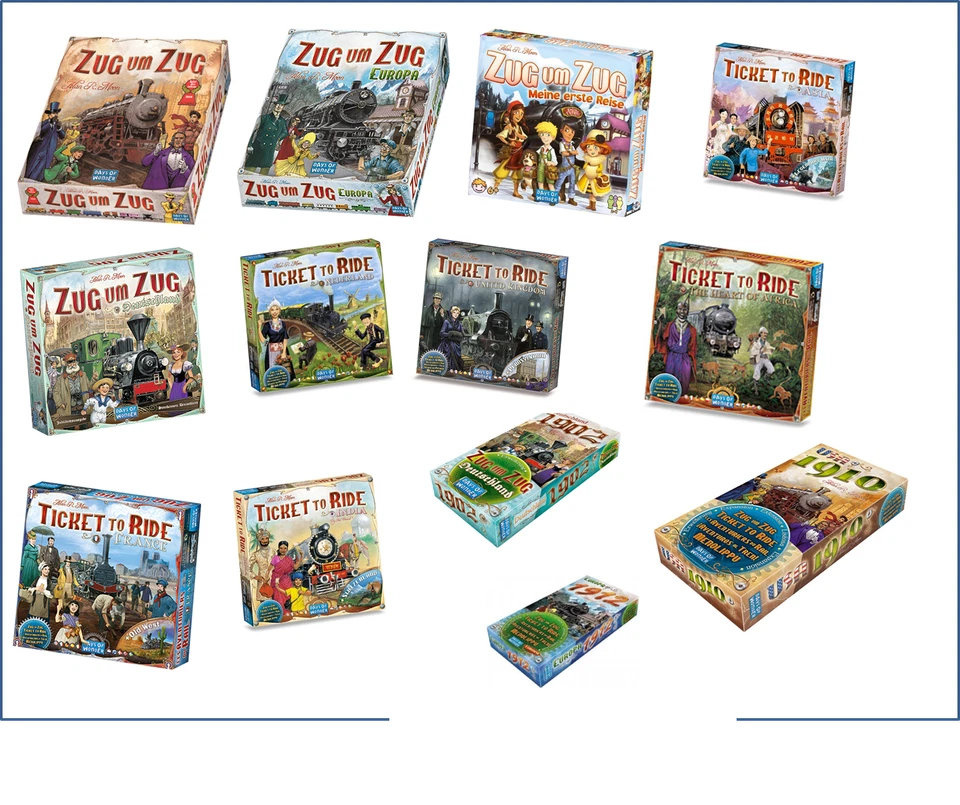 Zug um Zug, Ticket to Ride (Asmodee, Days of Wonder)
