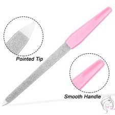 Small Metal Nail File 5" Diamond Dusted Coarse Nail Files Manicure Pedicure Tool