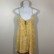 NWT Wild Fable Womens Sleeveless Floral Sundress Sz M Yellow