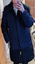 Club Monaco Blue Puffer Jacket, Size Xs