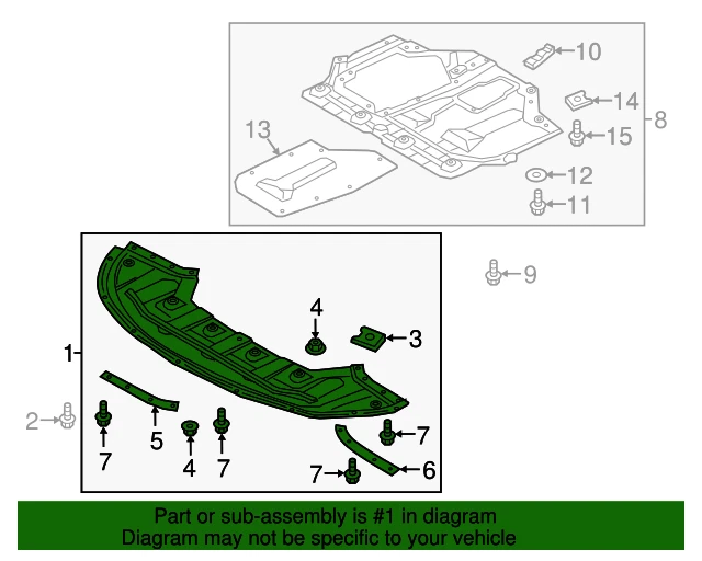 ✅GENUINE✅ Engine Under Cover for 2016 2018 2018 Kia Optima 29110D4000 29110D5000 Foto 3 de 4