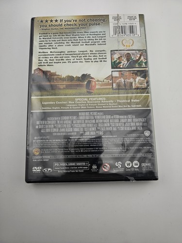 We Are Marshall (DVD, 2006) brand new Football - Picture 2 of 4