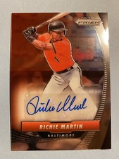 2020 Prizm Baseball Richie Martin Game Ball Graphs Autograph Orioles🔥🔥🔥