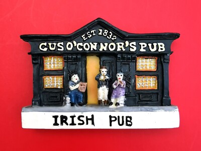 KÜHLSCHRANKMAGNET 3D SOUVENIR GUS O'CONNOR'S IRISH PUB EST 1832 IRLAND GÄSTE HARZ