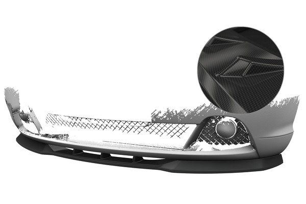 CSR Cup-Spoilerlippe ABS Carbon Look Mit ABE FüR BMW 3Er E46 Coupe / Cabrio-image