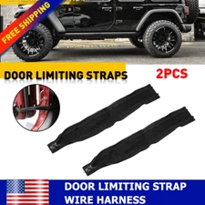 Door Limiting Strap Hinge Cloth Tape Wire Protector Harness for Jeep Wrangler JK