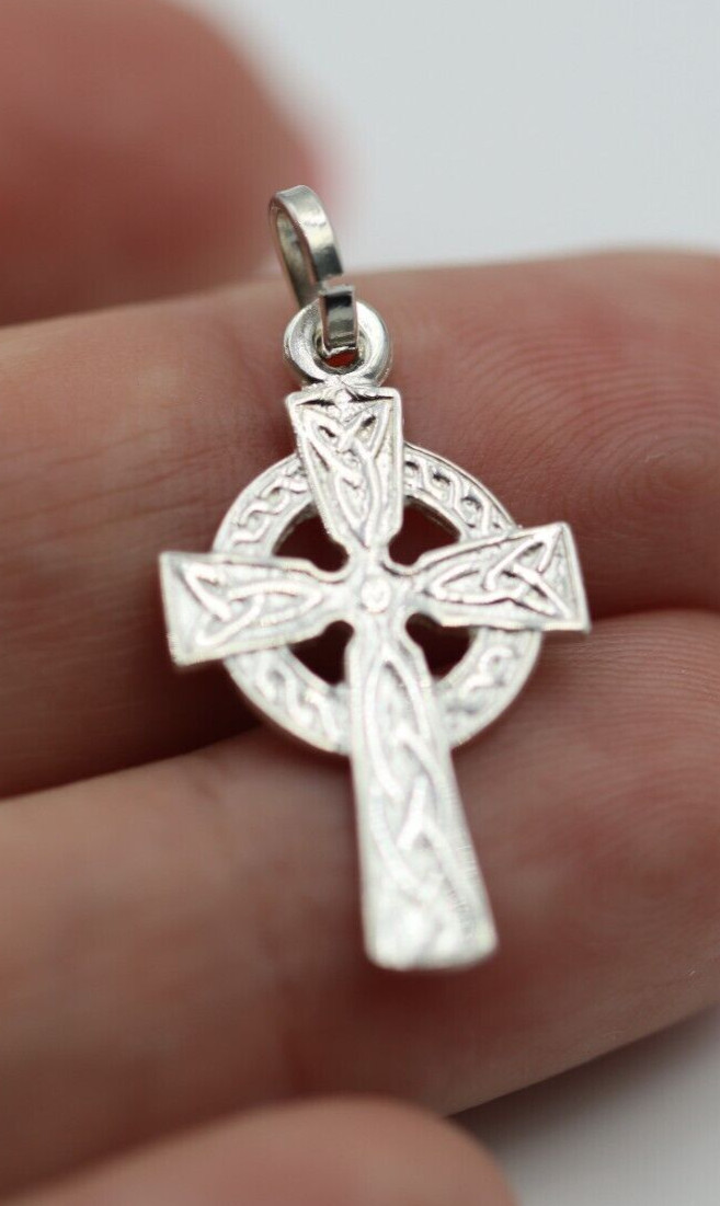 Kaedesigns, Genuine Sterling Silver 925 Celtic Cross Pendant - Free post