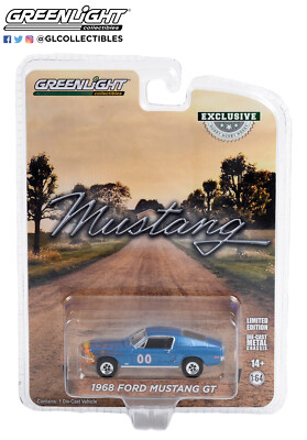 Greenlight Hobby Exclusive 1968 Ford Mustang GT Fastback Race Car #00 - 30328