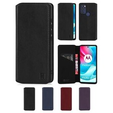 32nd Classic 2.0 - Real Leather Wallet Flip Case Cover For Motorola Moto G60S