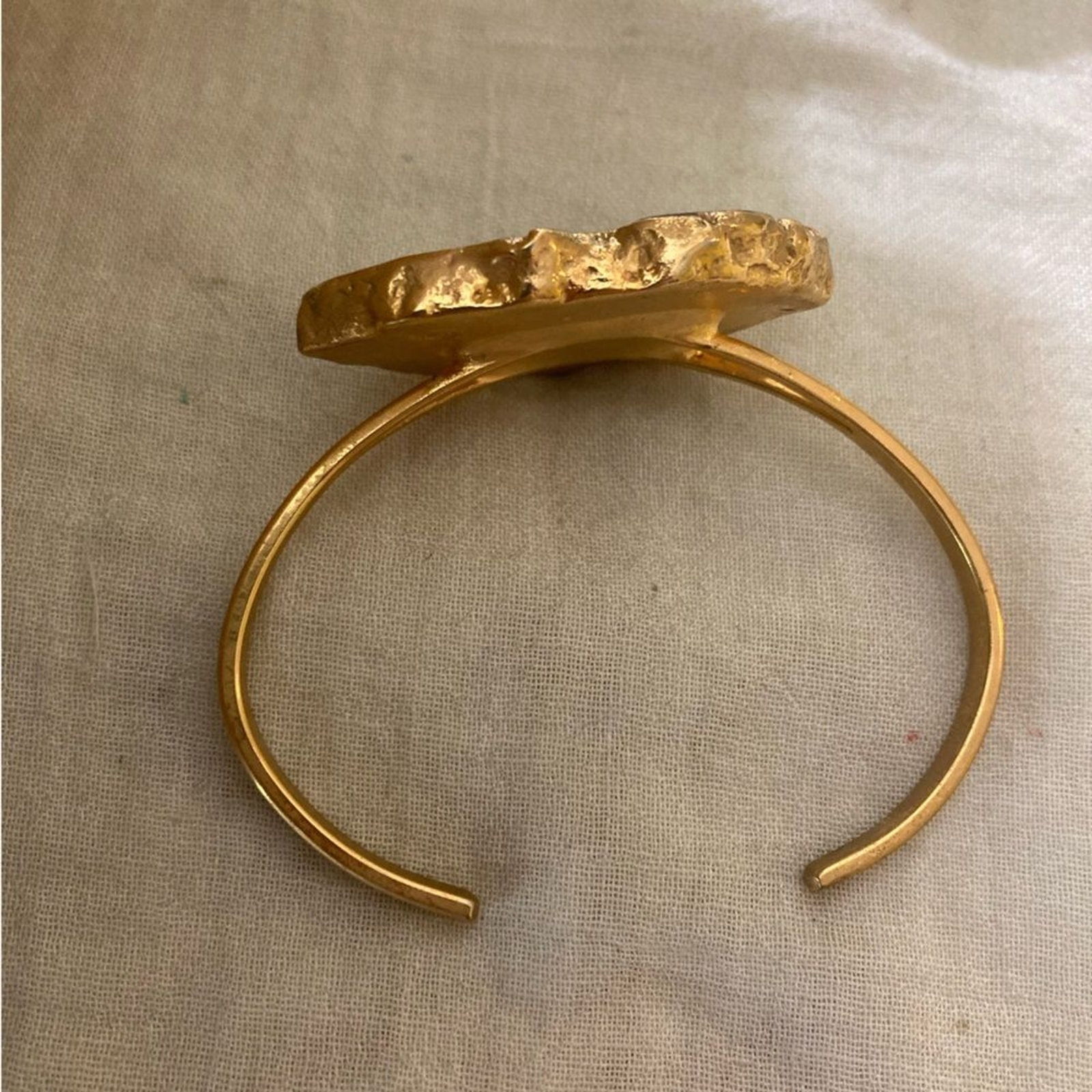 Agate Slab Statement Cuff Bangle Bracelet - image 3