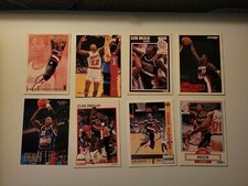 1990's Clyde 'The Glide' Drexler Houston Rockets / Blazers 8 Card Lot