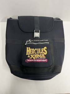 Universal Studios Home Videos Hercules &  Xena Animated Movie Black Backpack