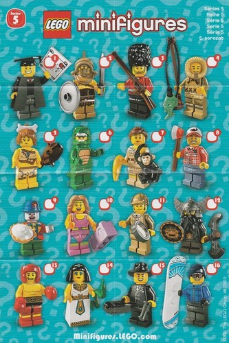 Lego Minifigure Leaflets / Checklists / Tick Sheet ONLY, Most Series - Picture 28 of 49